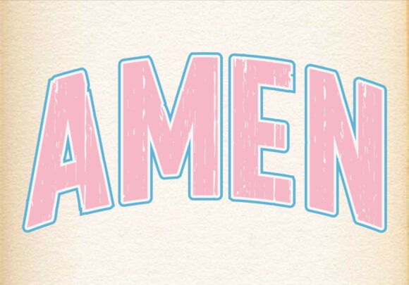 Ameen Christian SVG PNG for T-Shirt Designs