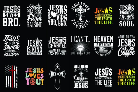 Best Jesus T-Shirt Designs Bundle