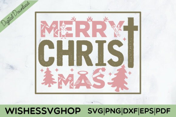 Christian Christmas SVG: Merry Christmas T-Shirt Designs