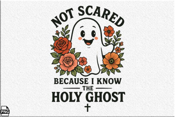 Christian Holy Ghost Halloween Design T-Shirt Designs