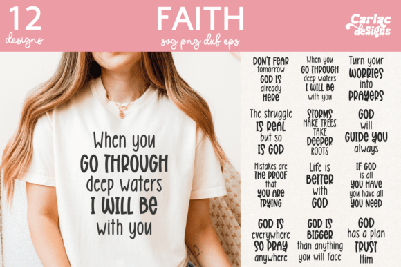 Christian Sublimation and SVG Bundle for T-Shirt Designs