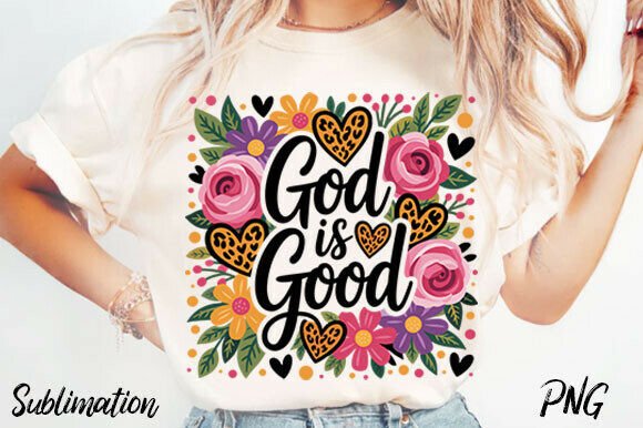Christian Sublimation Spring PNG for T-Shirt Designs