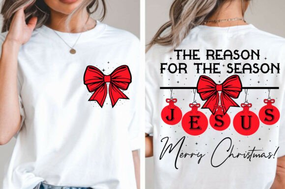 Christmas Jesus PNG & Merry Christmas SVG for T-Shirt Designs