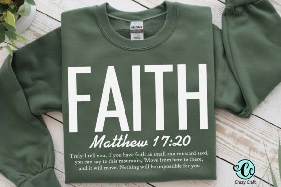Faith SVG: Matthew 17:20, Christian SVG