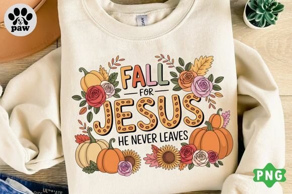 Fall for Jesus PNG: T-Shirt Designs That Speak With Heart