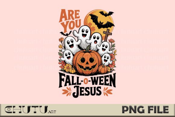 Fall-O-Ween Jesus PNG – Christian T-Shirt Designs