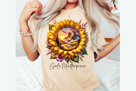 God’s Masterpiece Christian Floral Bible T-Shirt Designs