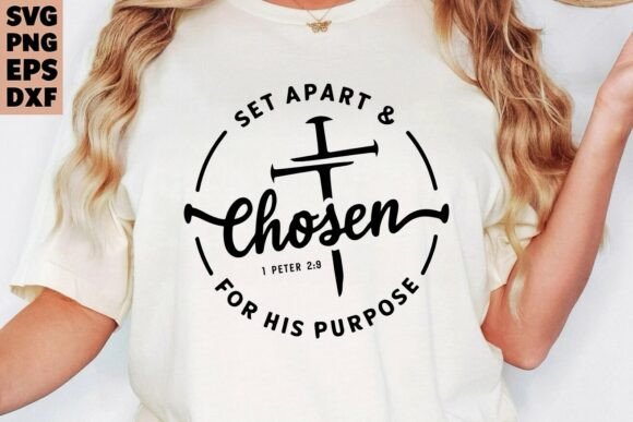 Jesus Chosen SVG Christian Faith Design