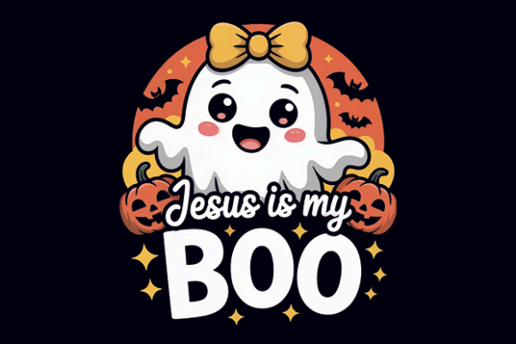 Jesus is My Boo Halloween Christian T-Shirt Designs