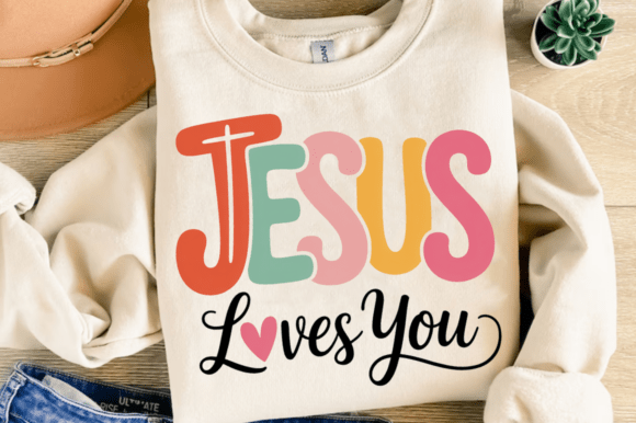 Jesus Loves You PNG: Bible Verse T-Shirt Designs