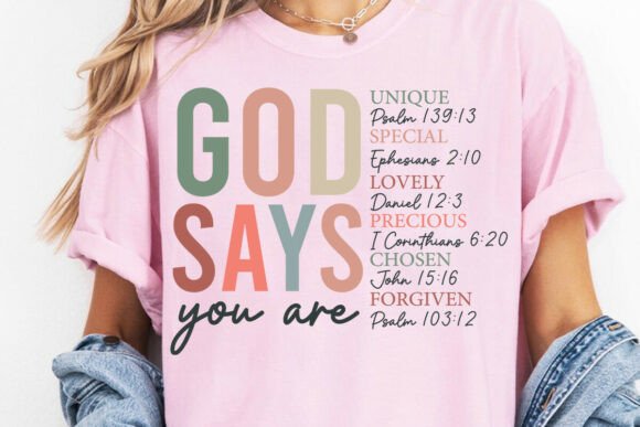 Retro Christian Sweatshirt, God Says You T-Shirt Designs