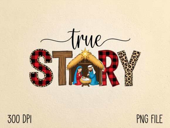 True Story Christian Christmas PNG